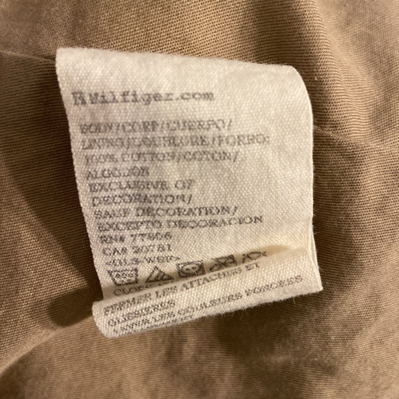 🔥EC-RARE🔥Tommy HiLFIGER 100% Cotton Canvas Hoodie Coat. - Picture 8 of 9